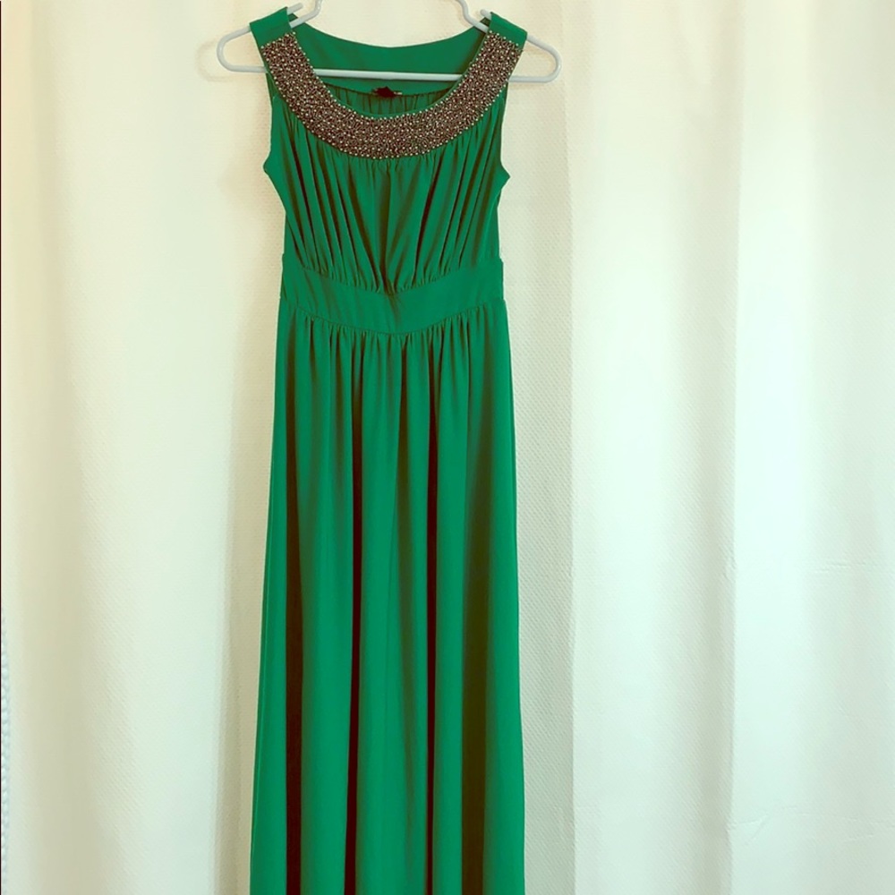 Long beautiful green maxi